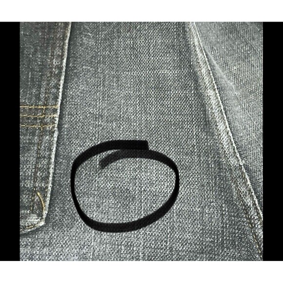 Vintage Foot Locker Sz. 40 Gray Wash Denim Jean Shorts Distressed 90’s Hip Hop - Picture 5 of 5